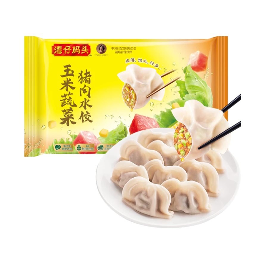 湾仔码头玉米蔬菜猪肉水饺480g