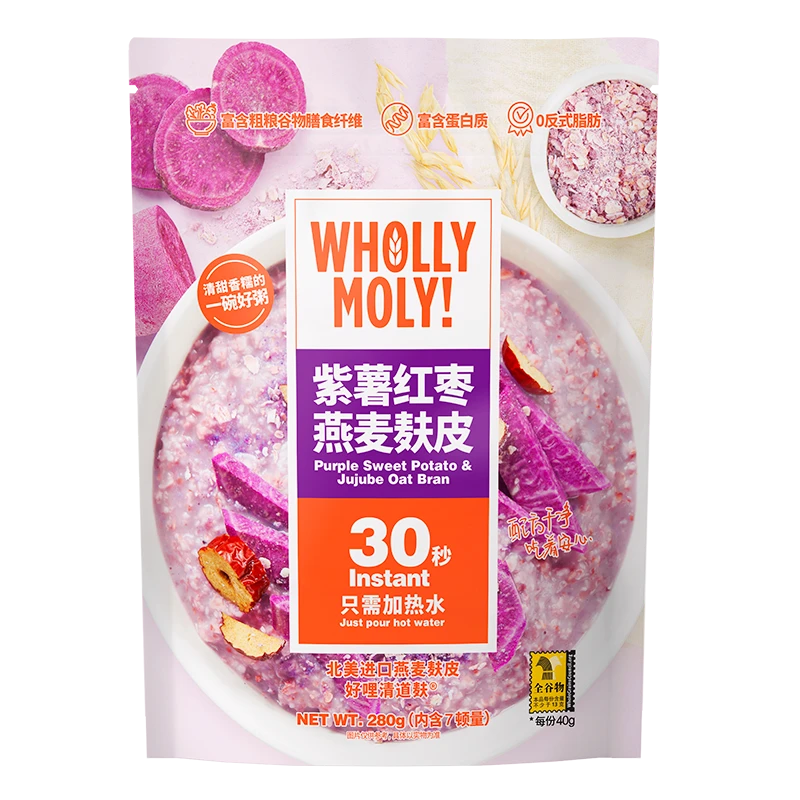 好哩！紫薯红枣燕麦麸皮280g（7袋）