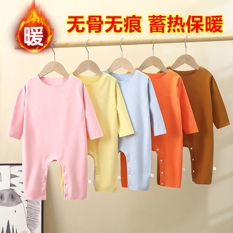 【德绒婴儿连体衣】秋冬保暖睡衣男女宝宝春秋冬装外贸婴儿哈衣爬服