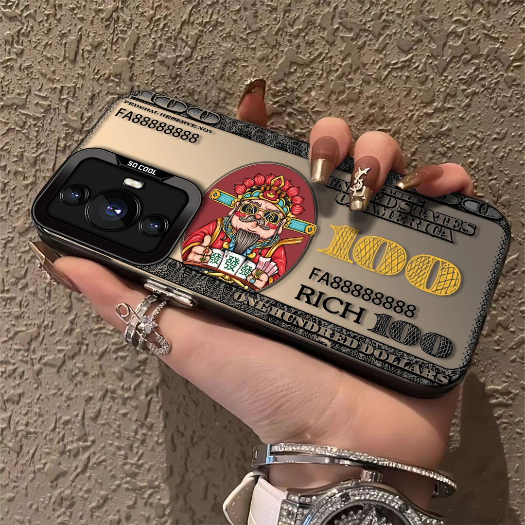 适用于【华为】nova11钞票财神国潮风创意新款全包防摔手机壳