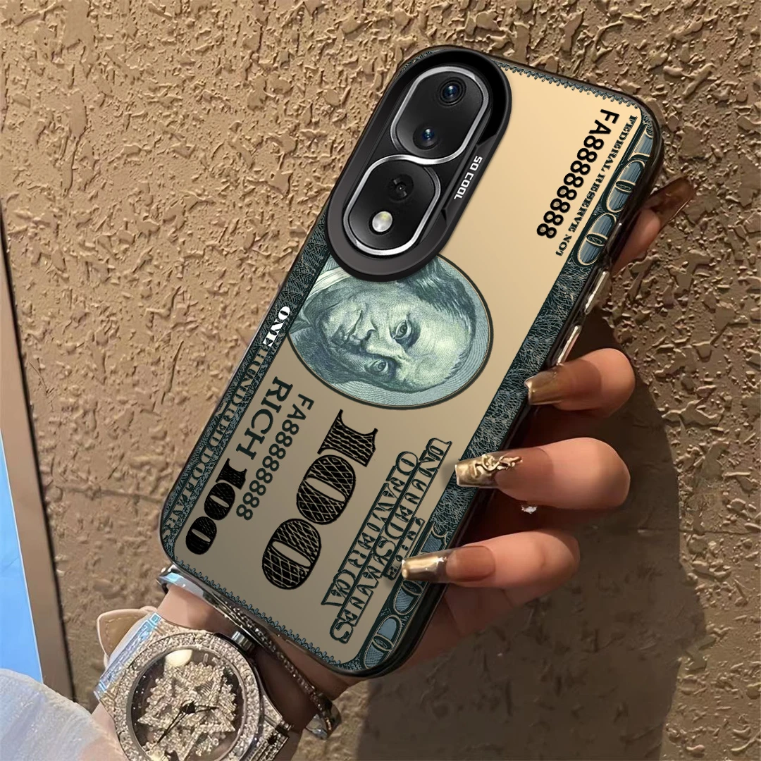 适用于【华为】荣耀80Pro美金钞票个性创意新款防摔手机壳