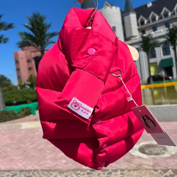 秋冬宠物狗衣服围脖款洋气网红爆款加厚马甲雪纳瑞冬季狗狗棉马甲