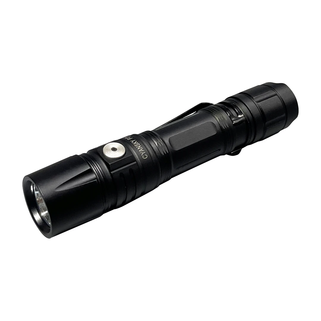 CYANSKY P25 V2.0 户外高亮手电筒泛光露营超长续航应急照明验酒