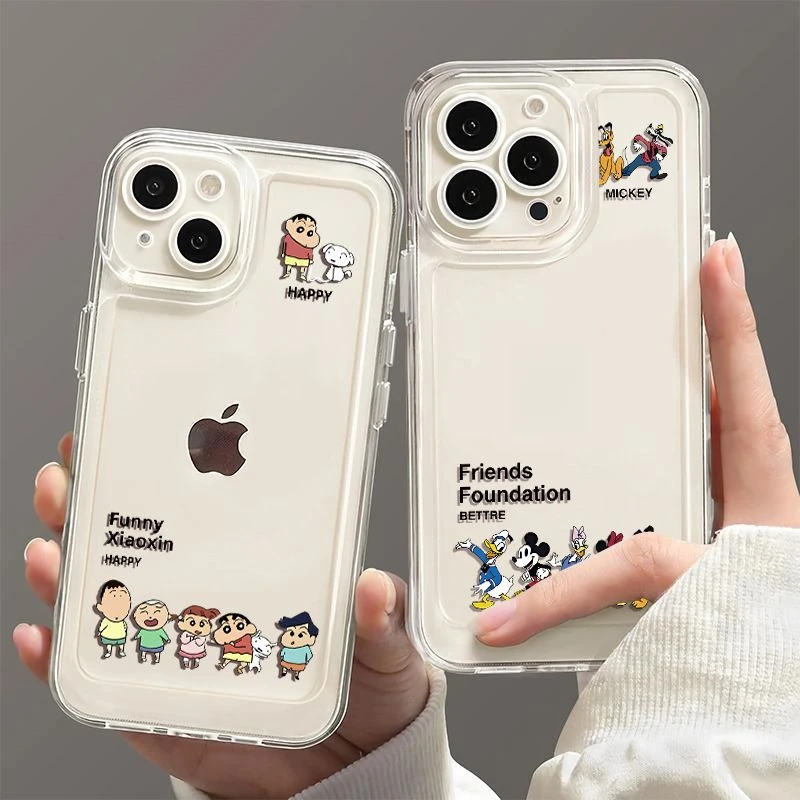 适用卡通iPhone13手机壳12pro苹果14软11潮牌xr女x防摔678plus套x