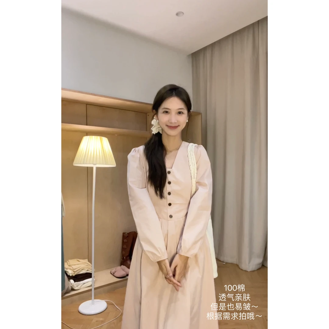 [YS]“春日”设计感春季甜美连衣裙~0822