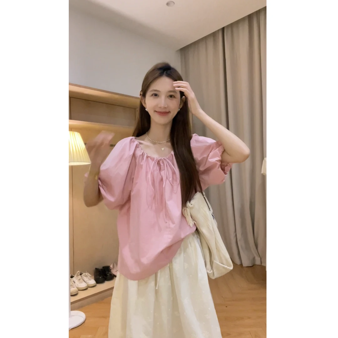 [YS] 系带韩系小衫~ X046