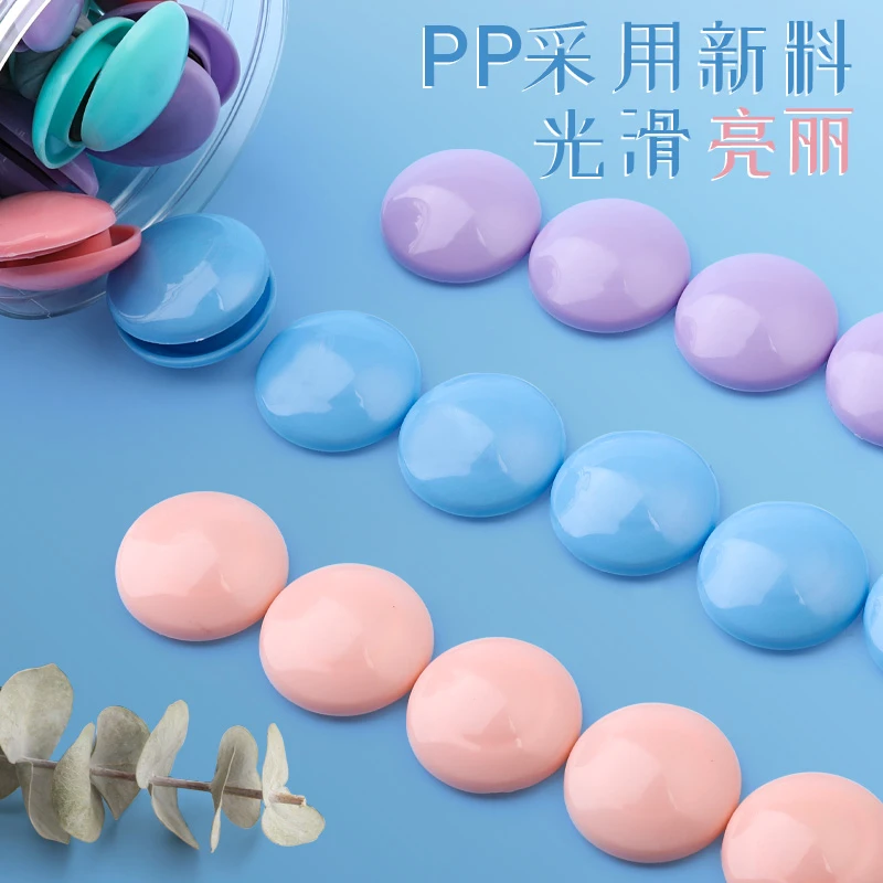 莫兰迪色磁粒扣圆形彩色桶装黑板贴强磁力家用教学用具儿童学习