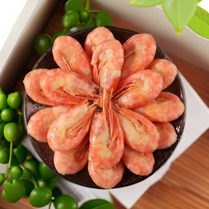 北极甜虾头籽90-120熟冻甜虾 3斤/盒发顺丰 有少量黑头 介意勿拍