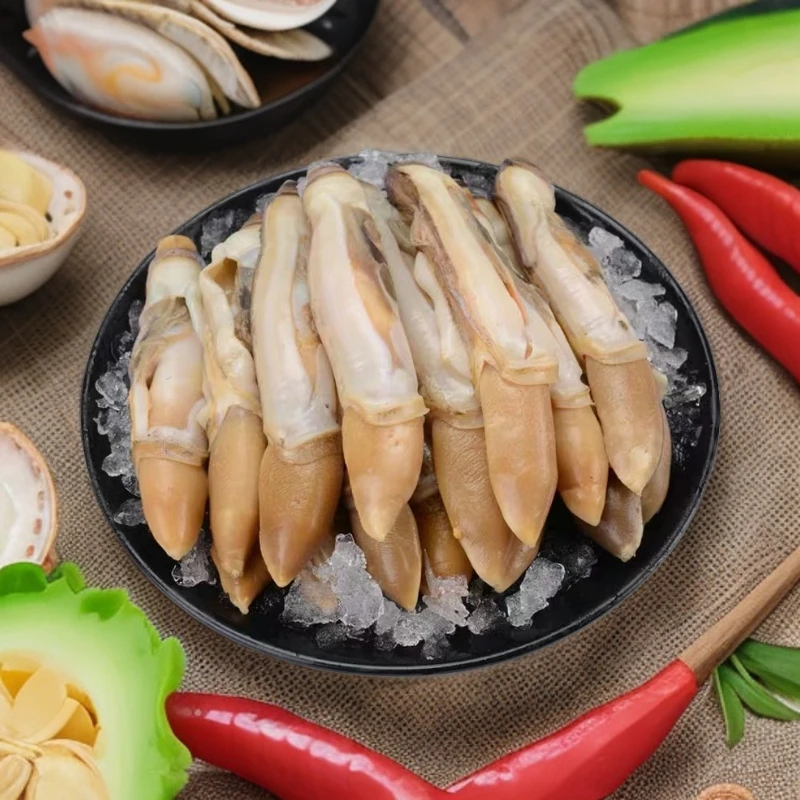 小妮家 新鲜速冻锁鲜蛏王肉蛏子 肉厚鲜嫩1斤/包发4包发 顺丰冷链
