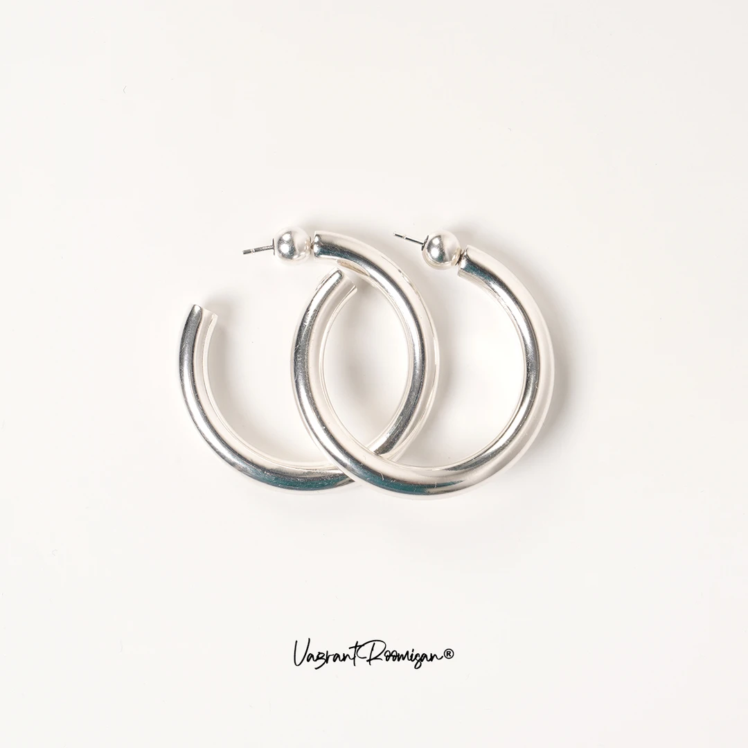 合金耳饰 ROOMISAN【极简经典圈圈耳环】24817