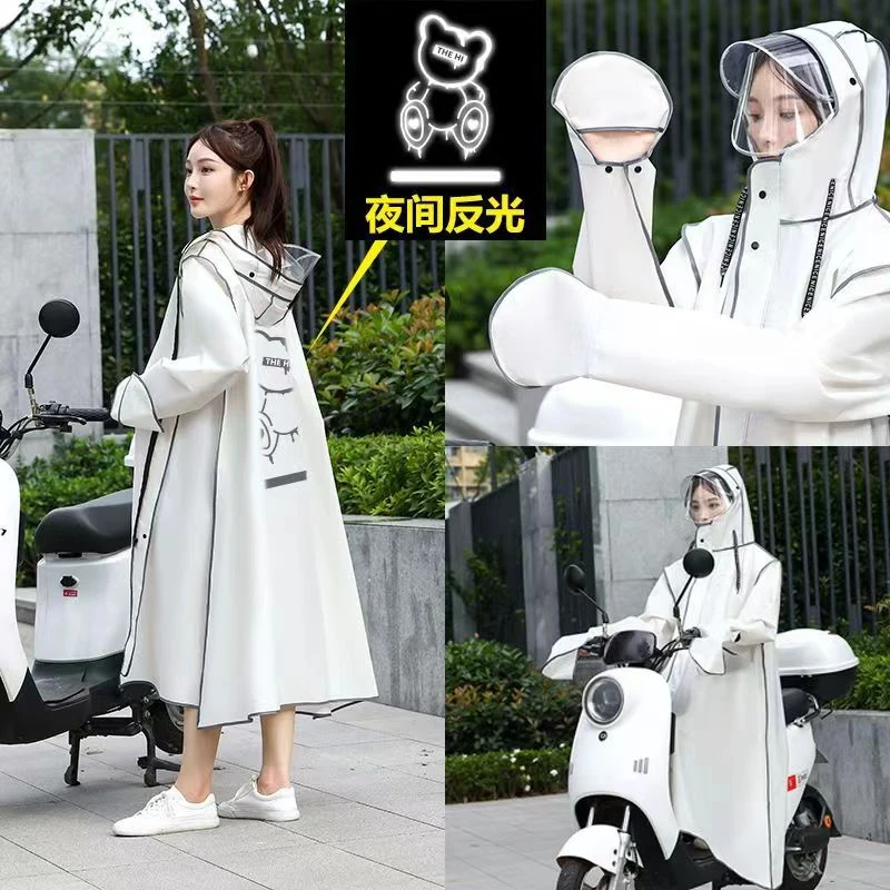 雨衣女款长款全身防暴雨电动车电瓶车专用单人一体式成人外穿雨披