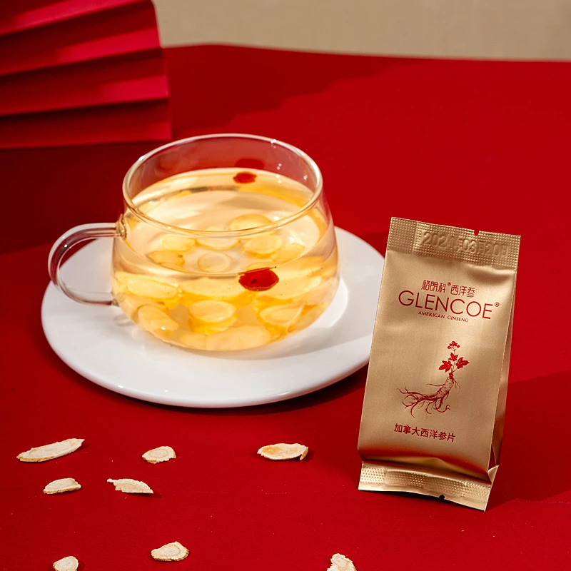 加拿大农场直销4年老参片皂苷丰富格朗科进口人参