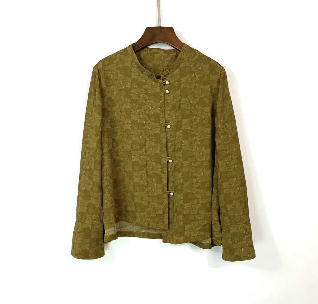 J667人丝提花上衣