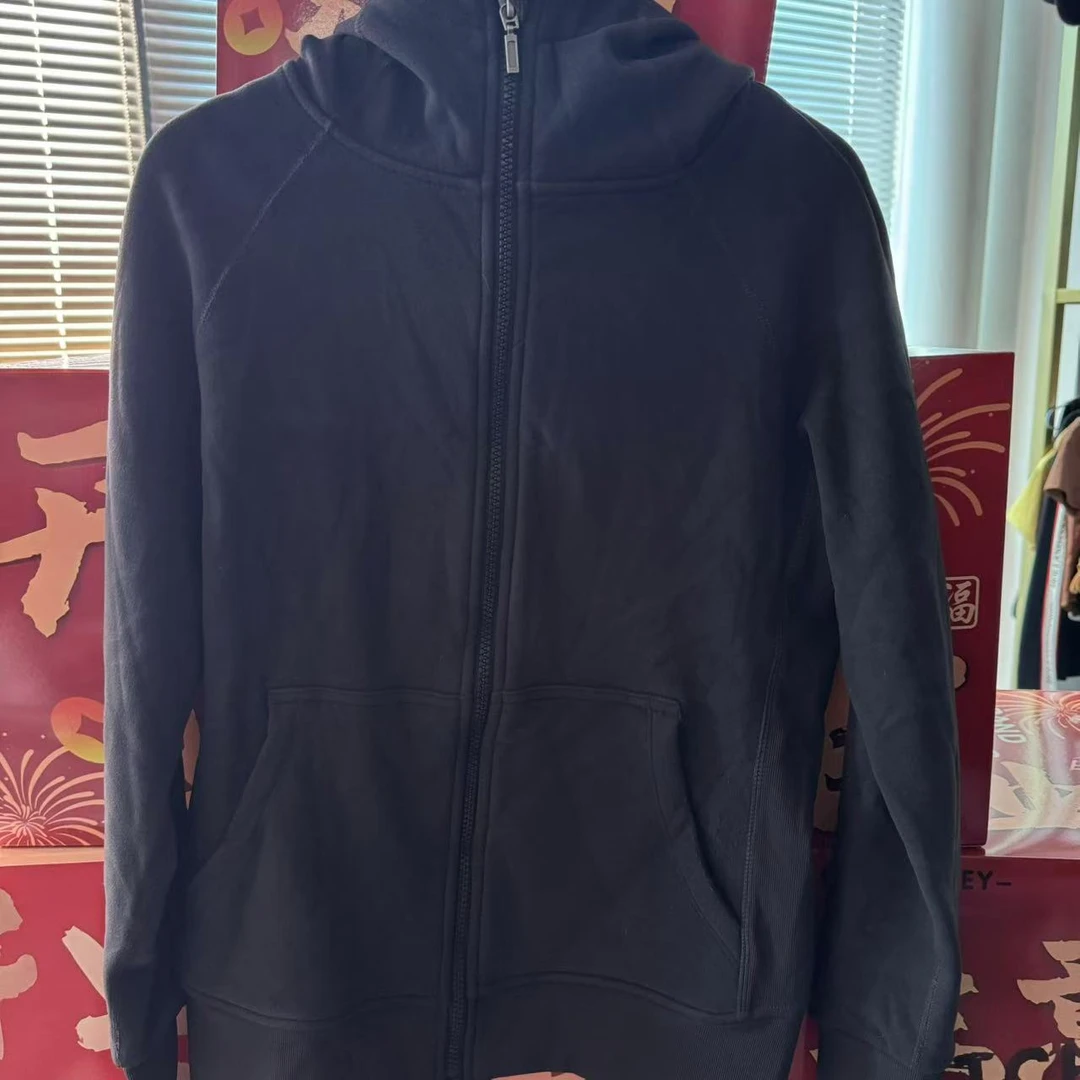 欧-拉秋冬加绒连帽加厚卫衣修身上衣保暖时尚运动外套女-1332