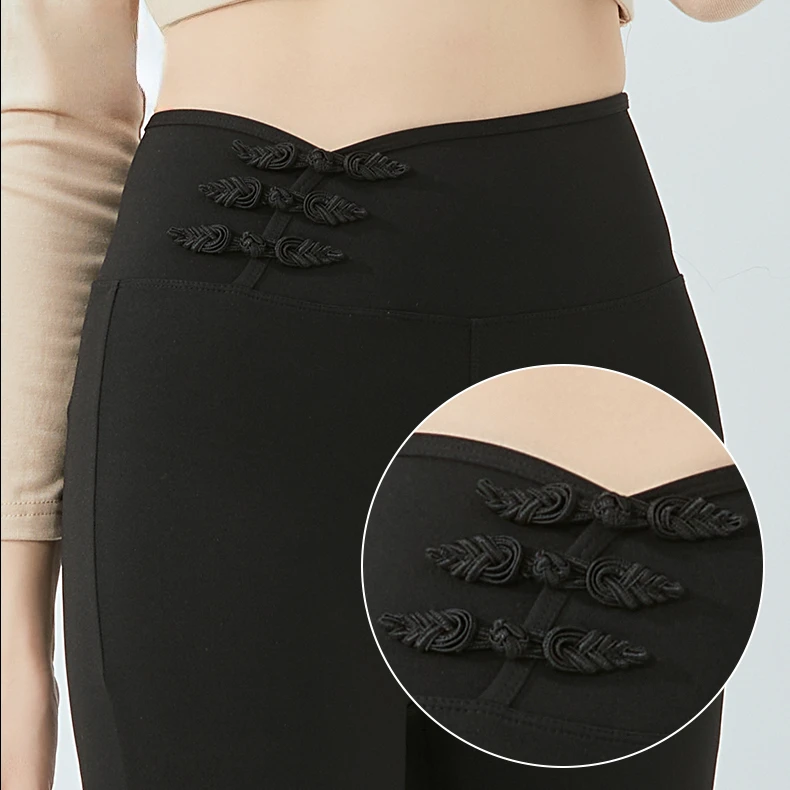 仙女交叉蚂蚁腰鲨鱼时尚显瘦高腰收腹芭比阔腿裤薄款-2380（C1-3