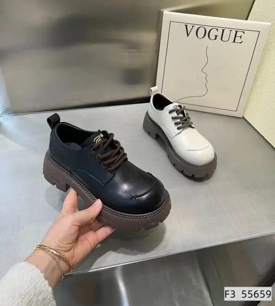 女鞋单鞋乐福鞋复古圆头休闲英伦风