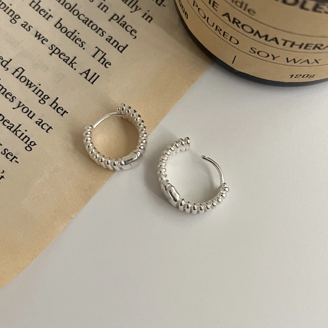 韩国ins风时尚简约百搭气质女多棱竖条纹耳环耳饰 2898