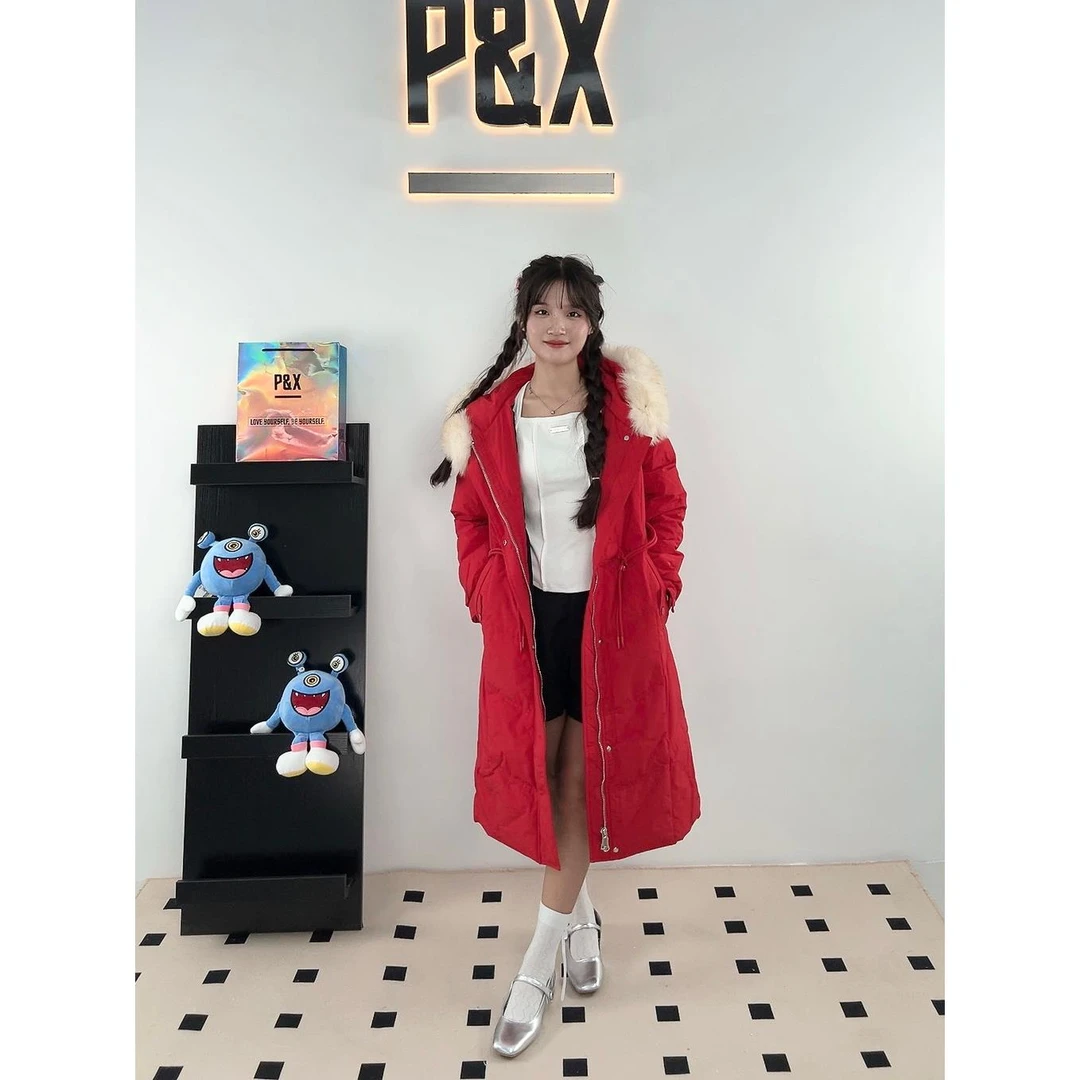 冬新年新气象 红色长款 羽绒服821424483