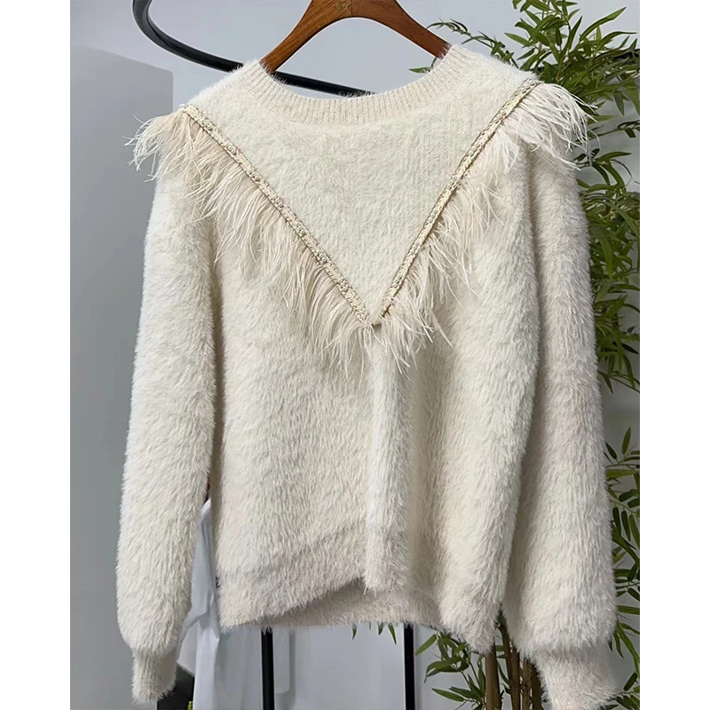 P&X设计师女装 短款毛衣 820418872 白色