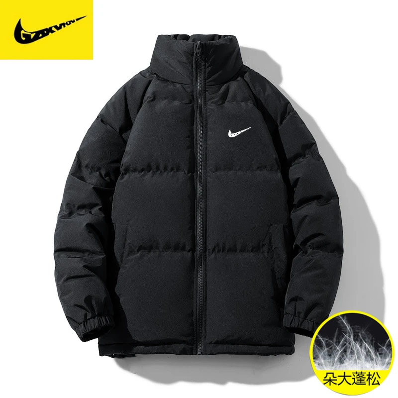 2024冬季短款男士棉衣加厚保暖韩版宽松立领服外套蓬松面包服