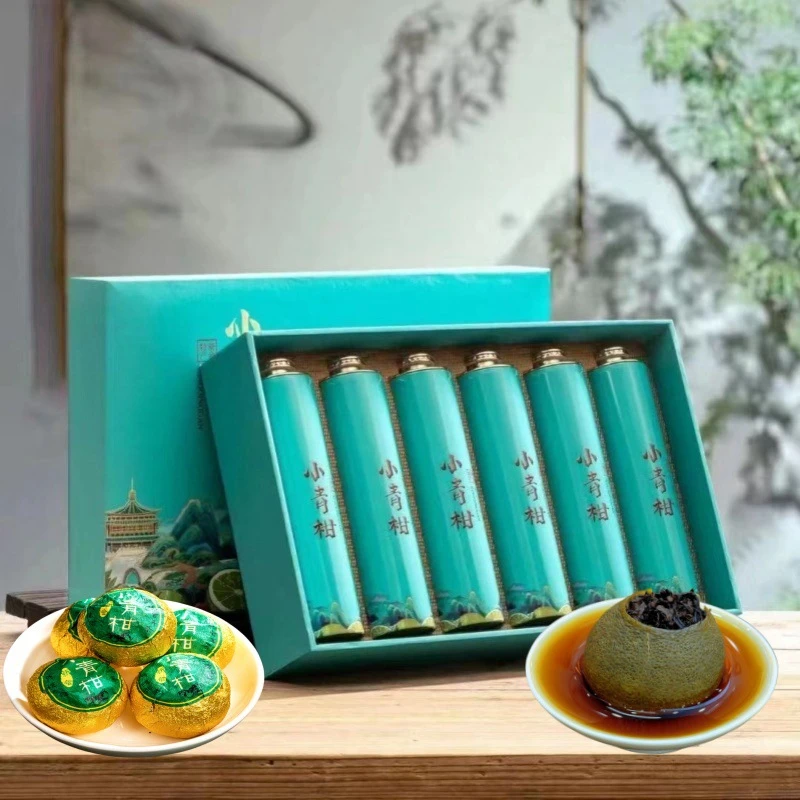 【好茶推荐】ZM6罐礼盒茶叶小青柑普洱茶陈皮茶柑普茶礼盒装300g