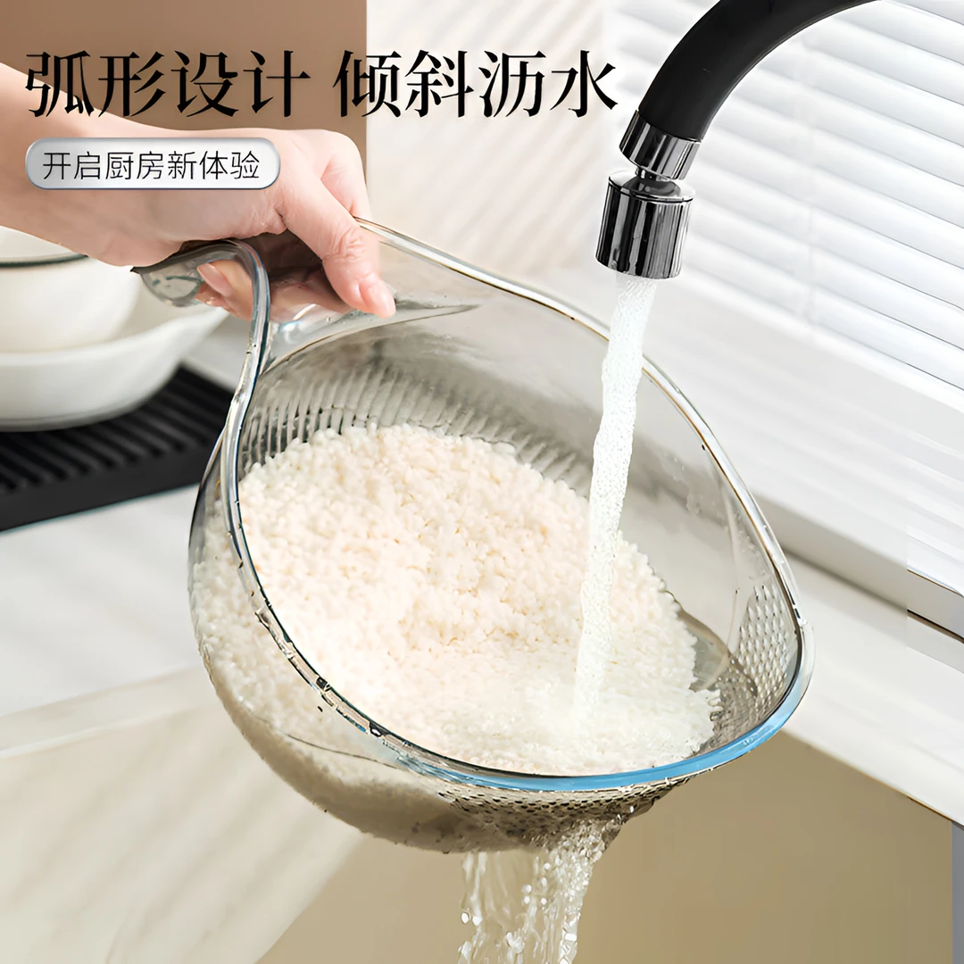 厨房淘米神器洗米筛淘米盆沥水篮子新款家用多功能淘菜洗水果盆子