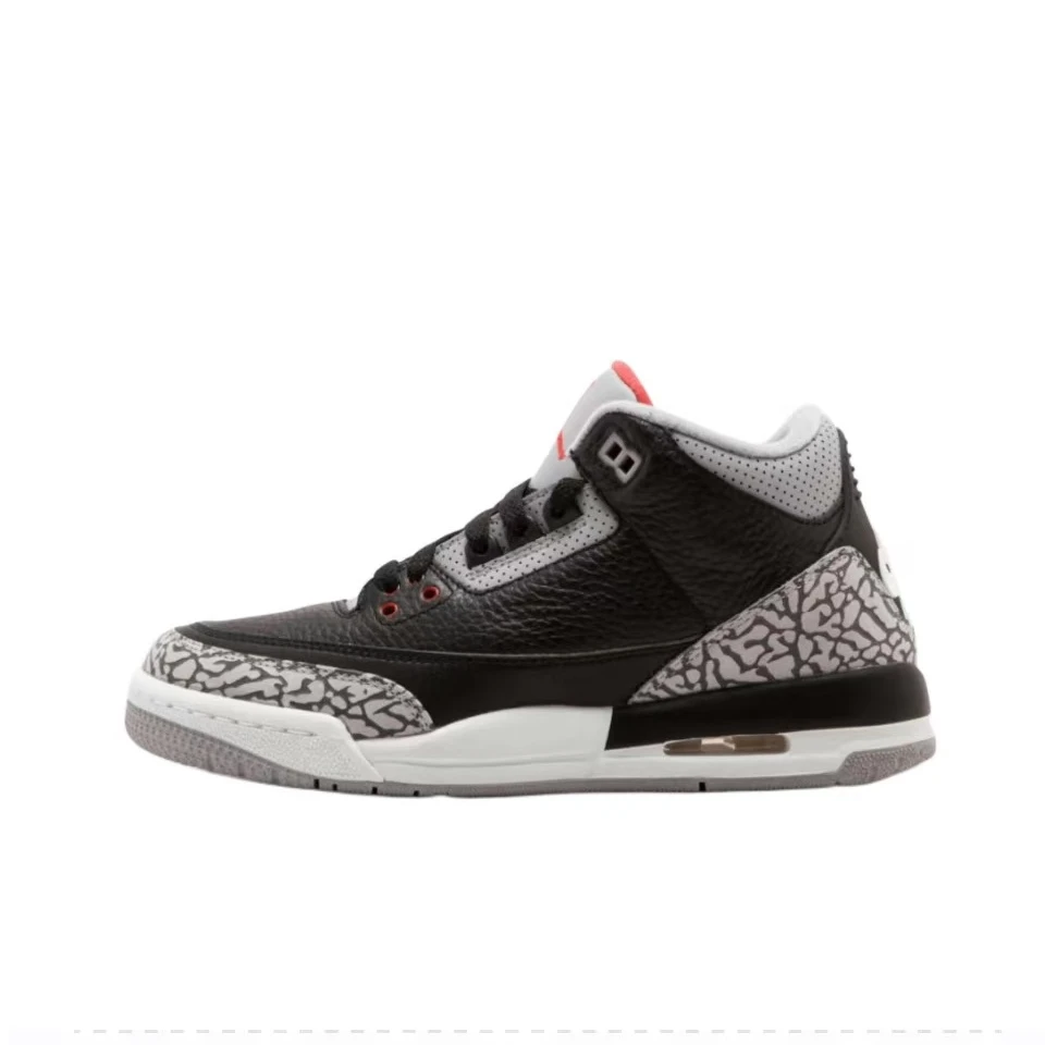 NIKE/耐克官方正品AJ3女款黑水泥休闲复古运动鞋DM0967-010欧若风