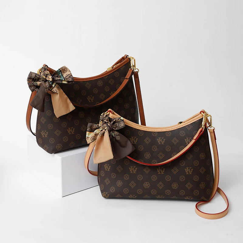 高级感大容量包女2024新款复古印花时尚托特包气质女士单肩斜跨包