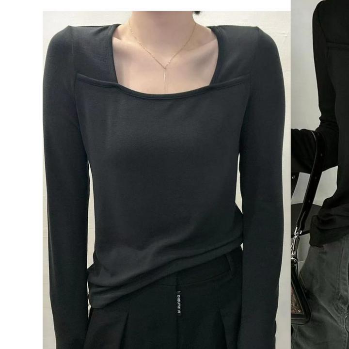 韩系针织打底衫.