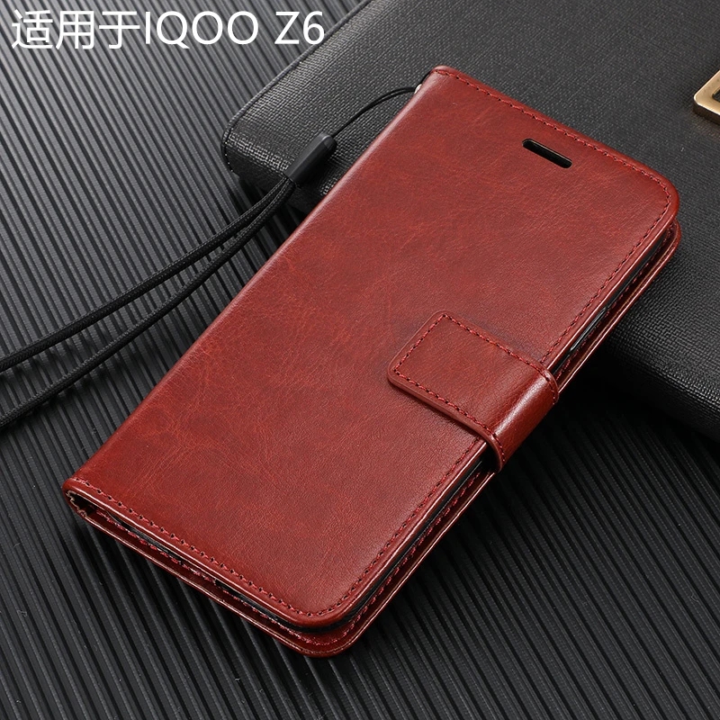 适用于IQOO Z6手机壳vivoiqooz6保护套V2220A翻盖皮套插卡男女款