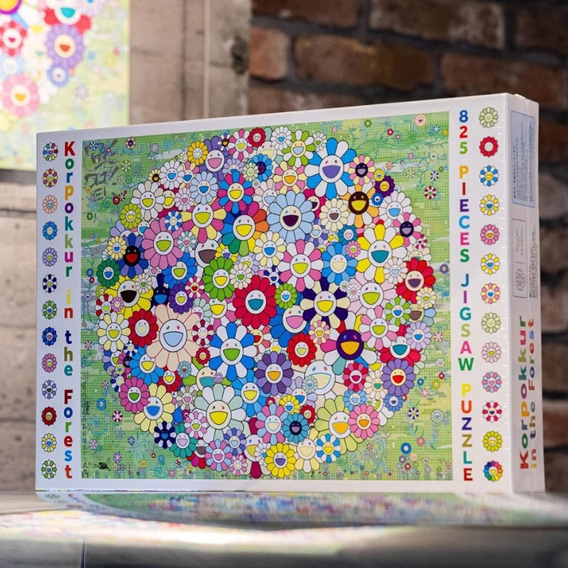 村上隆Murakami 《森林之花》825片艺术拼图艺术家工作室限定可配框