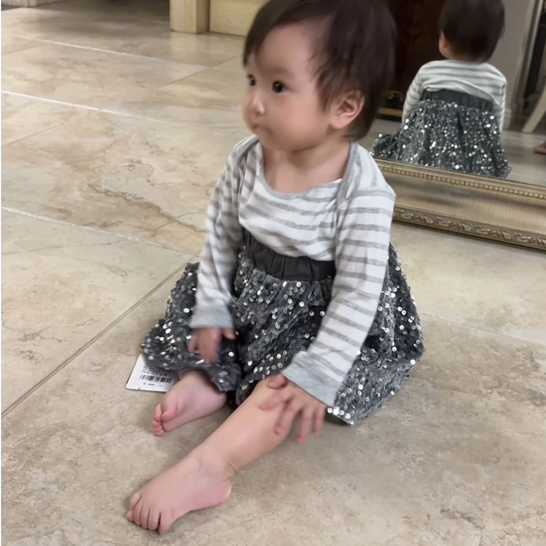 anan童装女童双面防风夹克