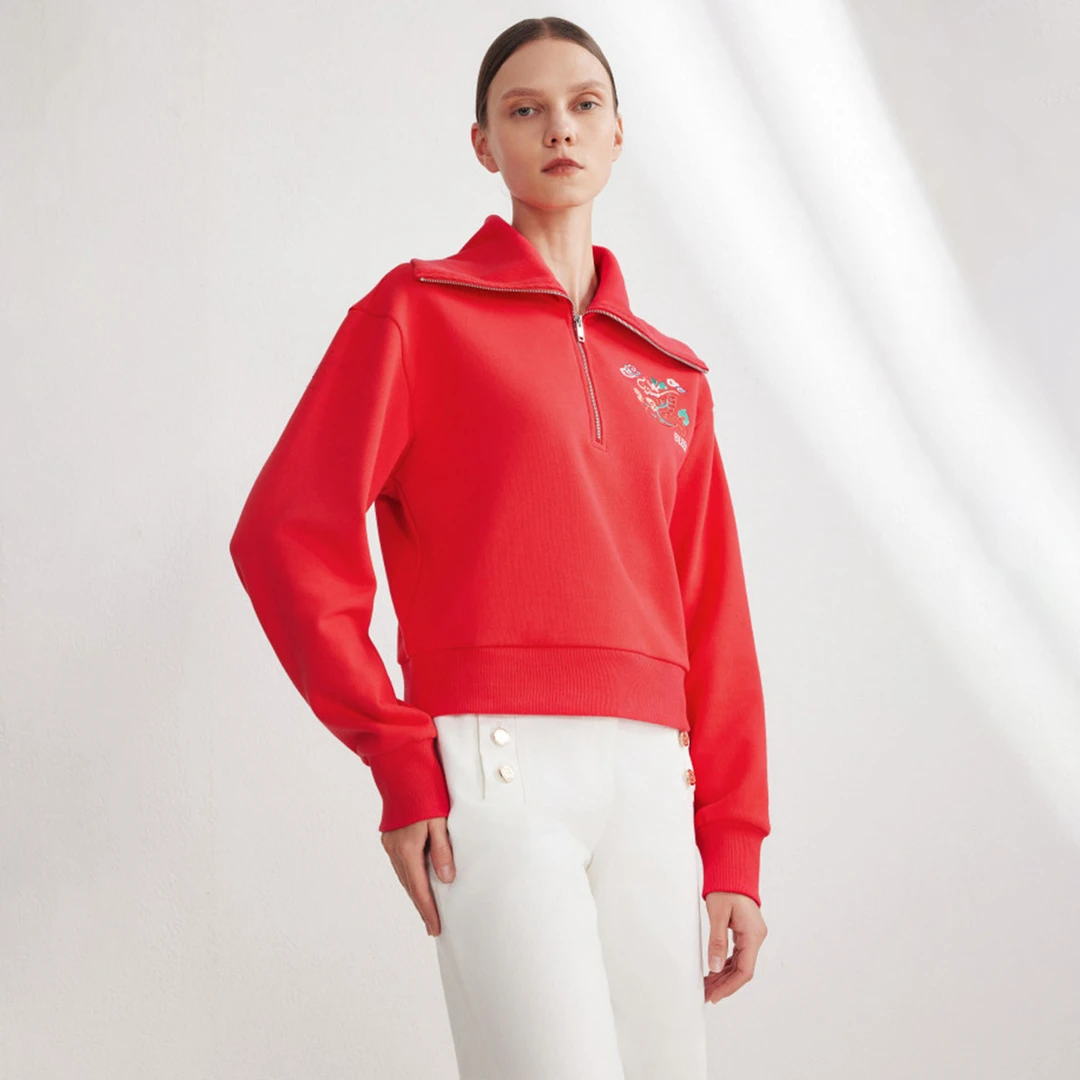 LANCY/朗姿【专柜同款】EiLEEN ELITEE纯棉卫衣