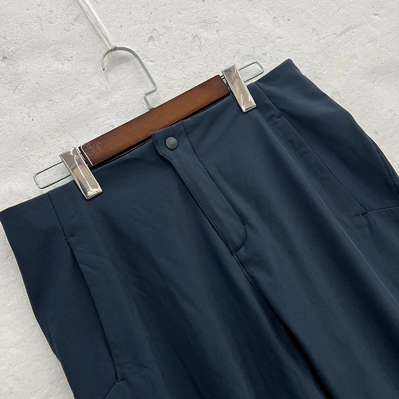 男款户外软壳裤长裤耐磨旋钮调节腰冲锋裤防风防泼水速干2406112