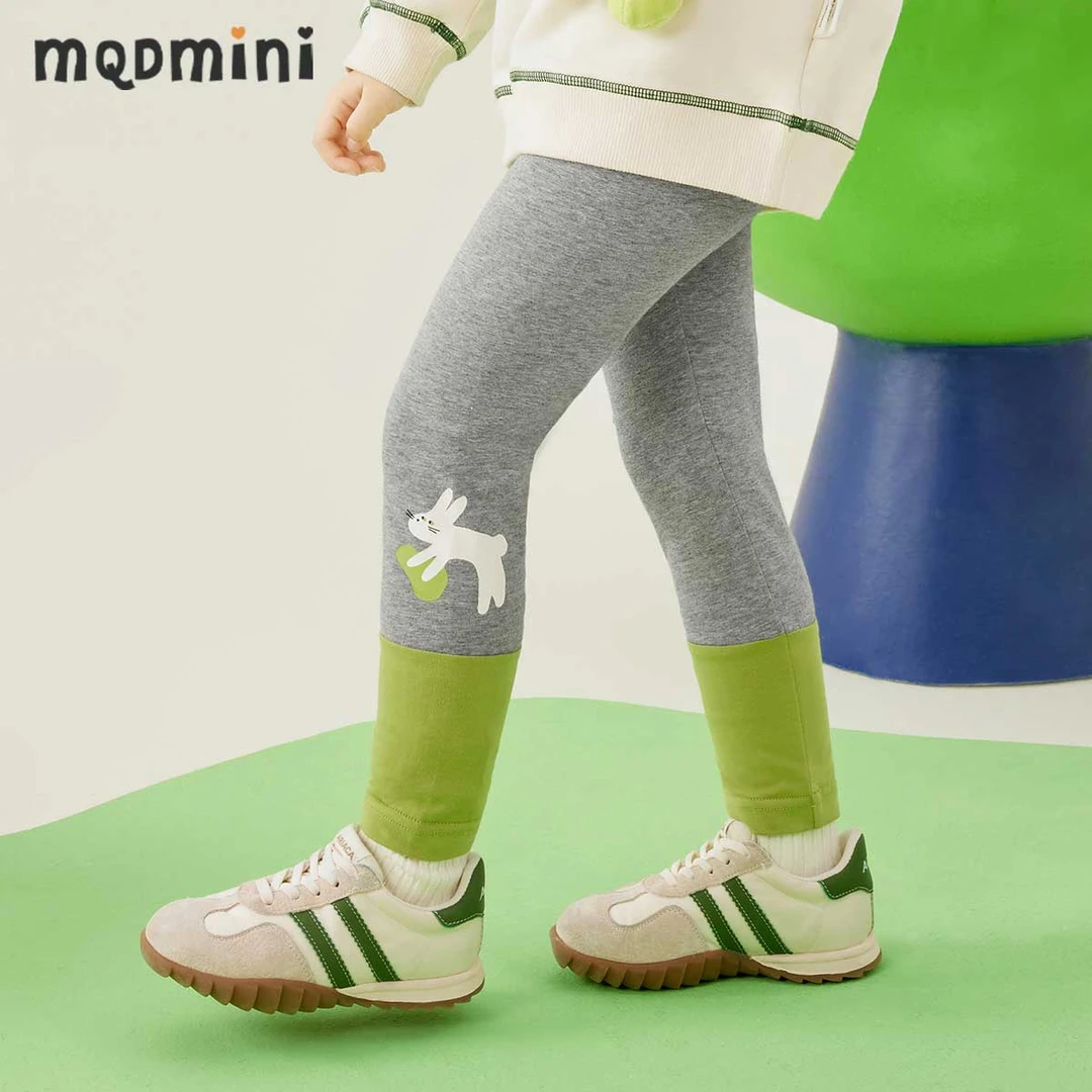 MQDMINI童装女童打底裤儿童裤子高弹训练裤舒适潮流584121708