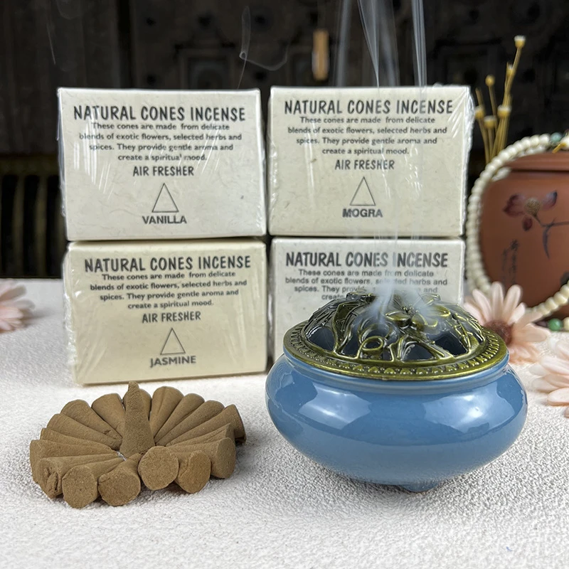 上行道藏香Lotus塔香印度香尼泊尔塔香净化室内家用熏香印度塔香