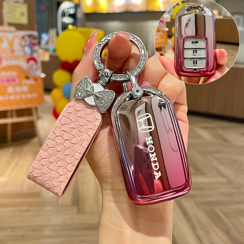 适用本田新款雅阁钥匙套缤智飞度凌派皓影十代思域crv冠道xrv扣壳