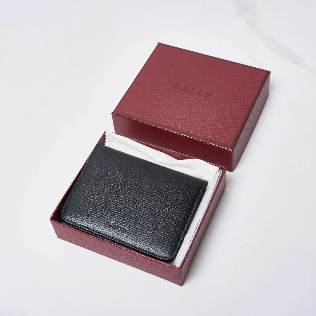 全新未使用 BALLY/巴利 压纹字标卡包零钱包/blbb00304
