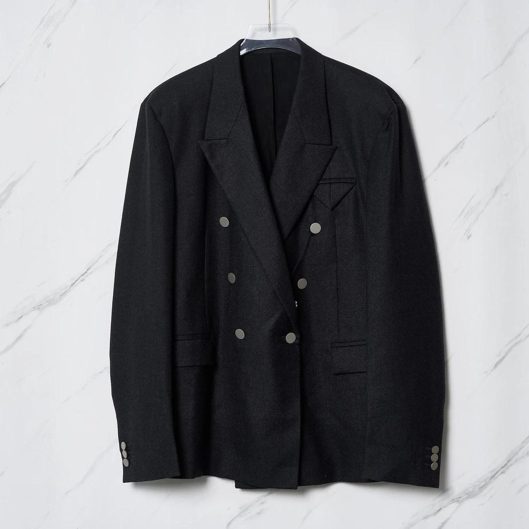 全新未使用/Bottega Veneta中性双排扣西服/BVBU00627