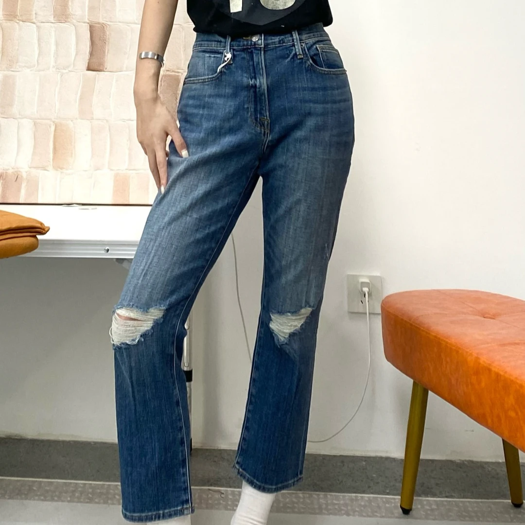 全新未使用  【瑞池女装】Frame女士磨破水洗牛仔裤/RMGP00042