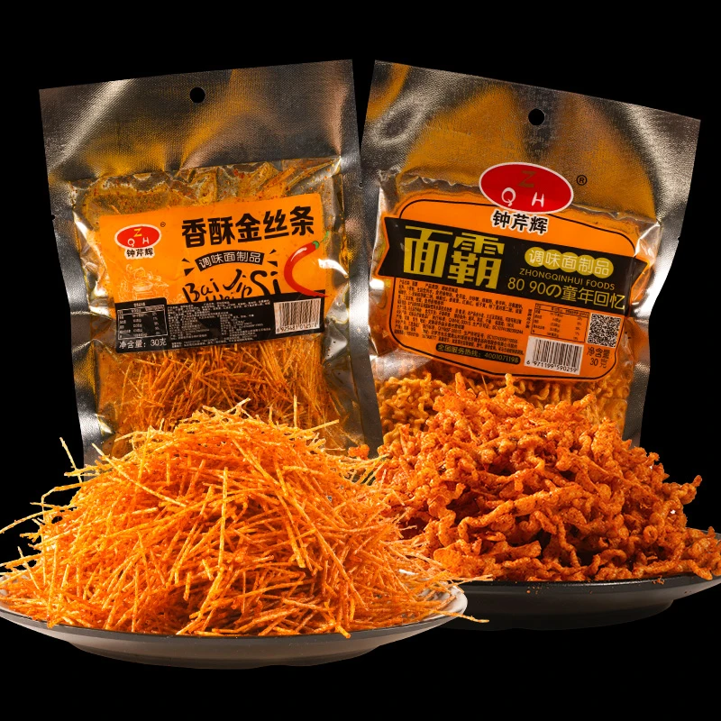 钟芹辉香酥金丝条香辣面霸调味面制品8090的童年回忆辣条30g湖南