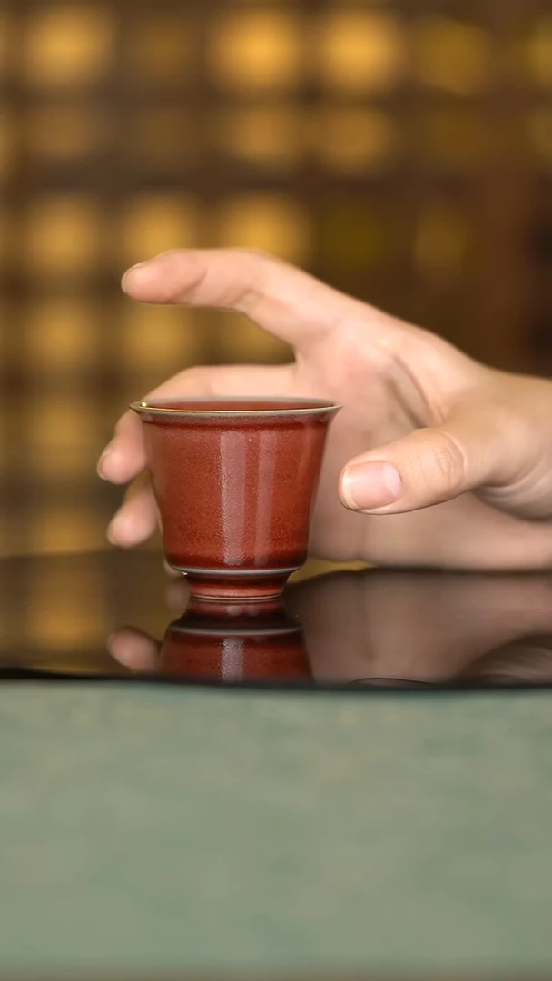 【闪购商品】景德镇高温釉手工手绘  主人杯