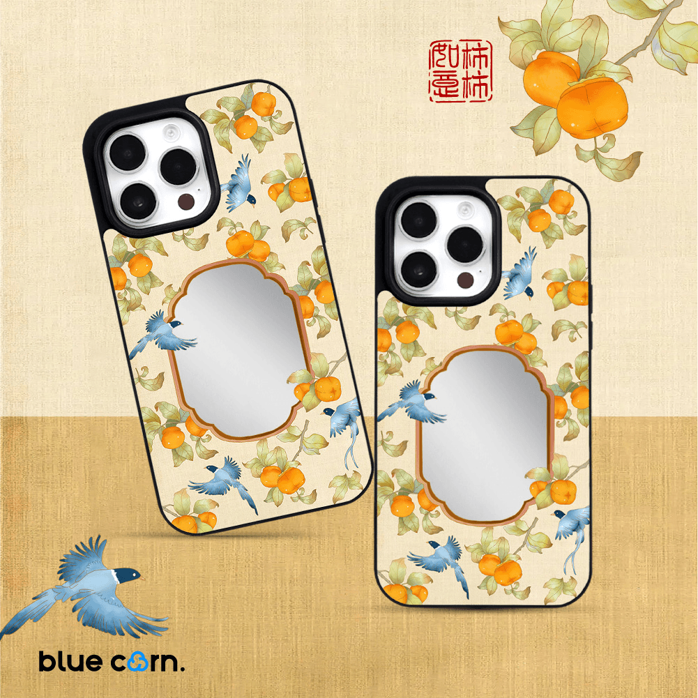 【李婧源专属】Bluecorn 柿柿如意适用苹果iPhone 15/14防摔手机壳