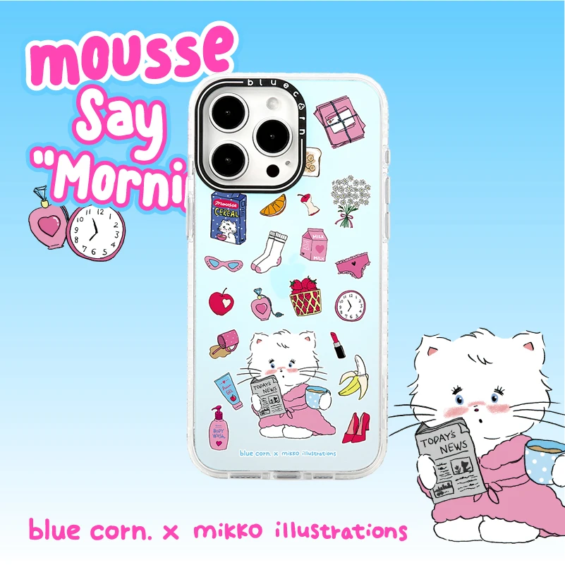 Bluecorn联名MIKKO慕斯的生活起居适用苹果iPhone16/15/14手机壳
