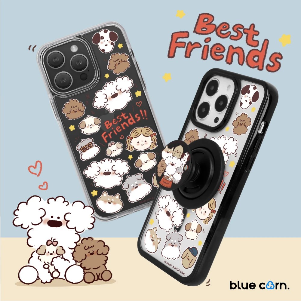Bluecorn联名miiiiichan全家福小头像适用于iPhone16/15/14手机壳