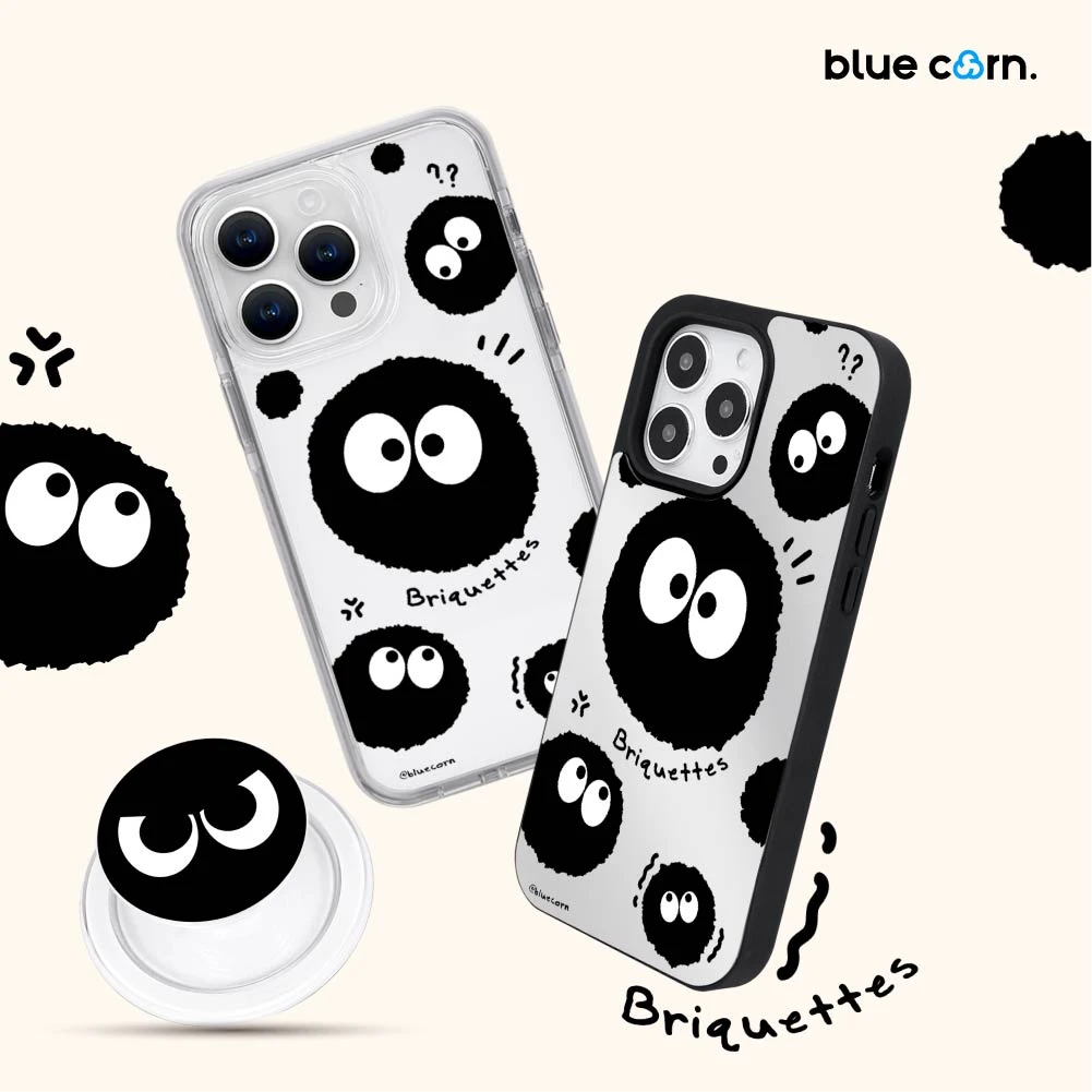 【张醒醒专属】Bluecorn大眼睛煤球适用于iPhone15/14/13磁吸手机壳