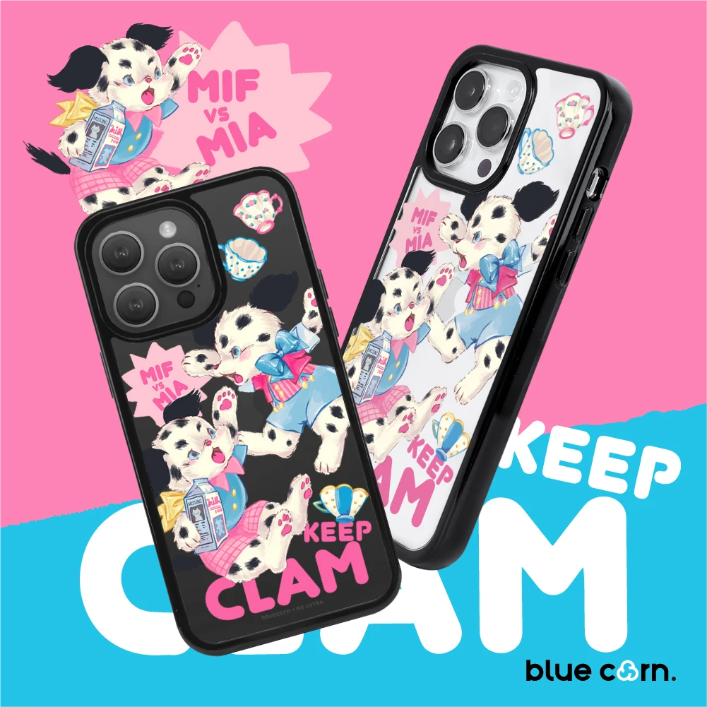 Bluecorn联名Ms LUTRA斑点狗狗适用于苹果iPhone16/15/14手机壳