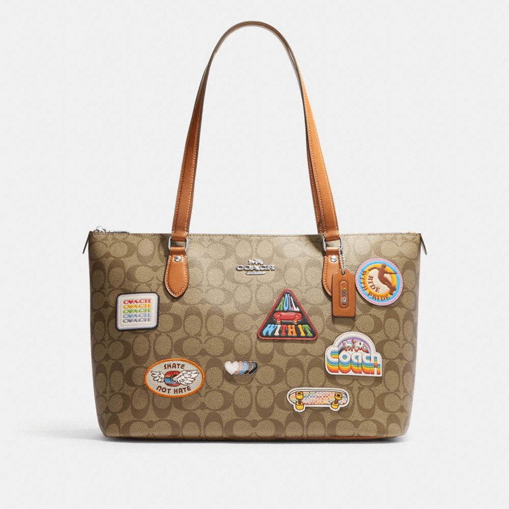 COACH/蔻驰GALLERY女士经典印花手提单肩包托特包 CJ603 香港直邮