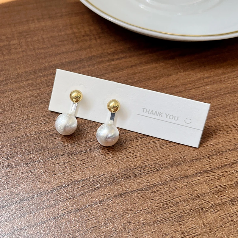 合金耳饰 合金仿珍珠耳饰 耳钉2024新款爆款气质轻奢白色精致优雅