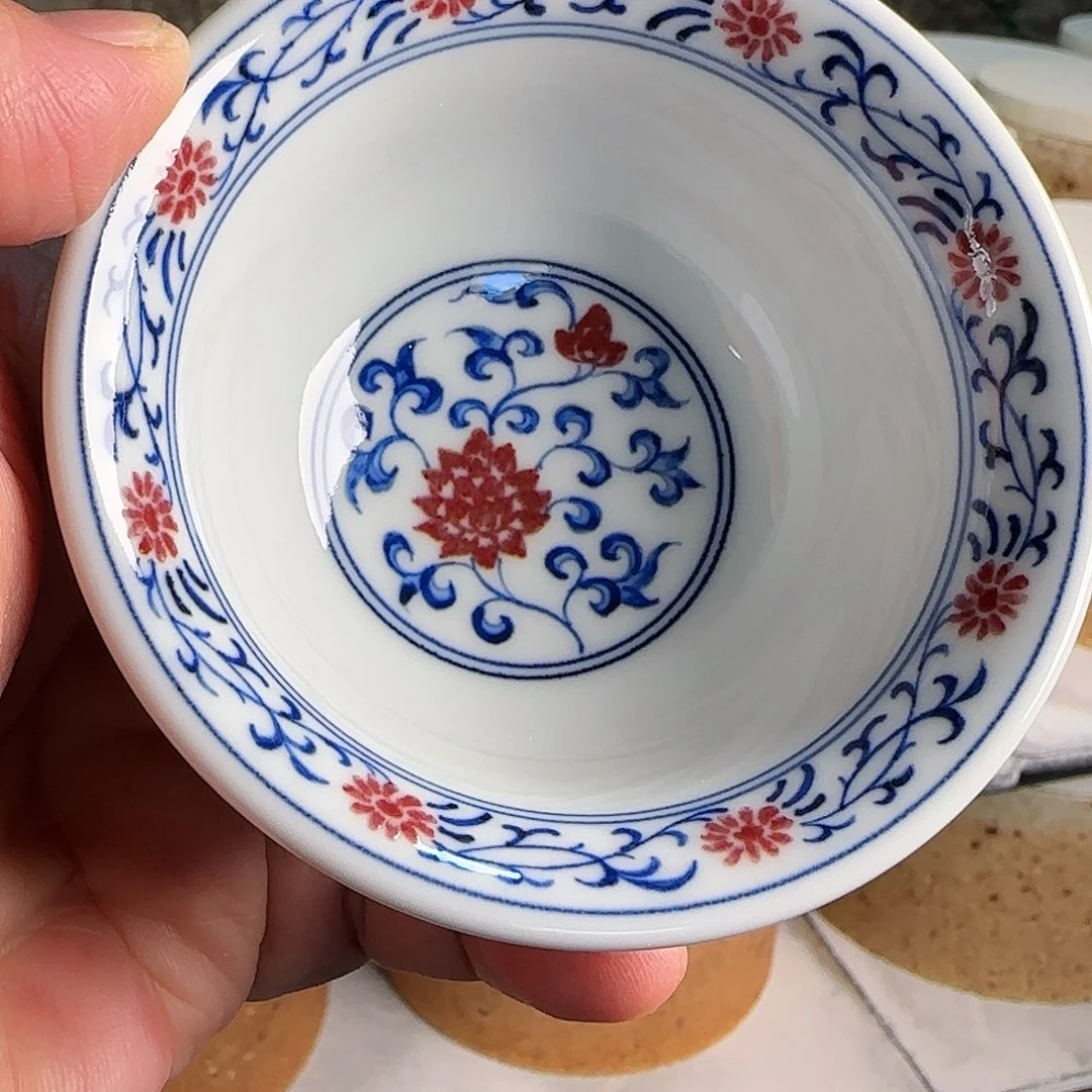 景德镇原矿釉里红茶具